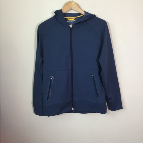 Bonobos Golf The Element Full Zip Blue Hoodie